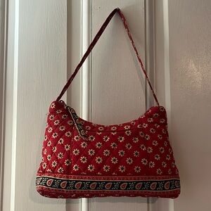 VTG Y2K Vera Bradley Retired Americana Paisley Red Blue Small Shoulder Bag